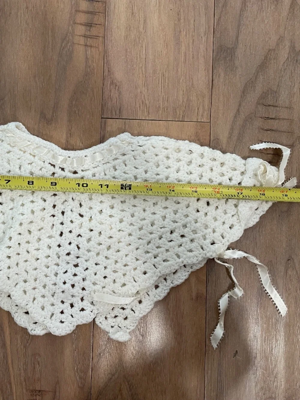 Vintage Hand-Crocheted/Knit Baby Shawl and Bootie Set